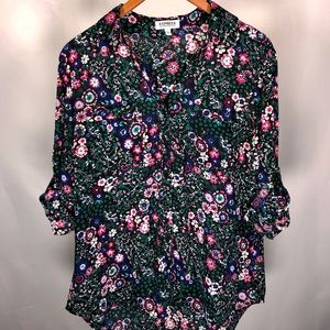 Express Original Fit Floral Portofino Button Shirt